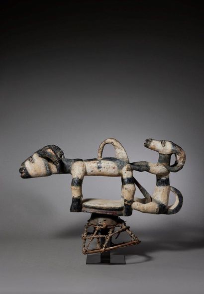 Ijo crest with a pair of goats
Nigeria, Niger...