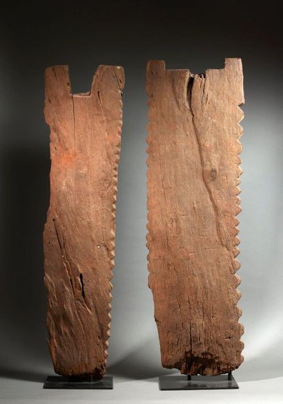 Two Ishan architectural elements
Nigeria
Wood
H....