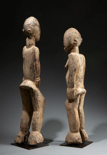 Couple of Lobi statues
Burkina Faso
Wood
H....