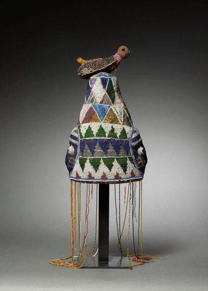 Yoruba beaded headdress
Nigeria
Textile,...