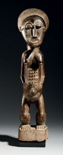 
Ɵ Statuette féminine Baoulé, Côté d'Ivoire

Bois

H....