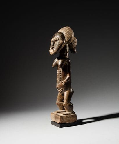 
Ɵ Statuette féminine Baoulé, Côté d'Ivoire

Bois

H....