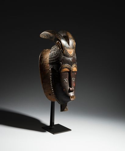 Kpwan Kple mask, Baule Ivory Coast
Wood
H....
