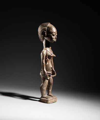 Statue féminine Baoulé, Côte d'Ivoire
Bois...