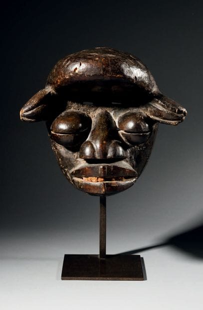 Dyeponyo Wé-Guéré mask, Ivory Coast
Wood
H....