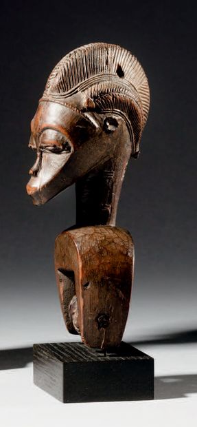 Étrier de poulie Baoulé, Côte d'Ivoire
Bois...
