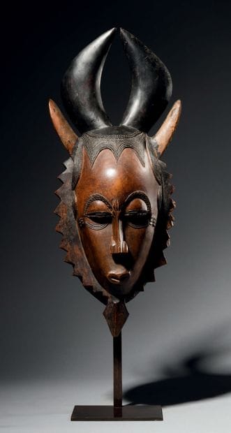 Gouro mask, Ivory Coast
Wood, natural pigments
H....