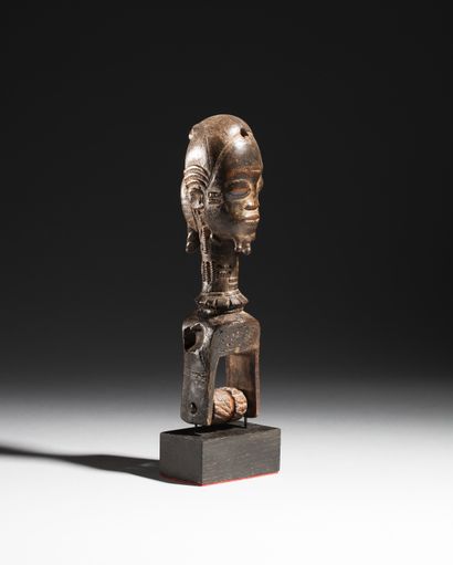 Étrier de poulie Baoulé, Côte d'Ivoire
Bois...