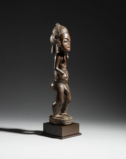 Figure masculine Baoulé,
Côte d'Ivoire
Bois
H....