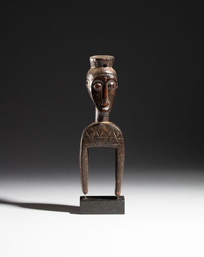 Étrier de poulie Baoulé, Côte d'Ivoire
Bois...