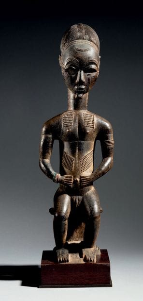 Statuette Asi Usu Baoule,
Ivory Coast
Wood
H....