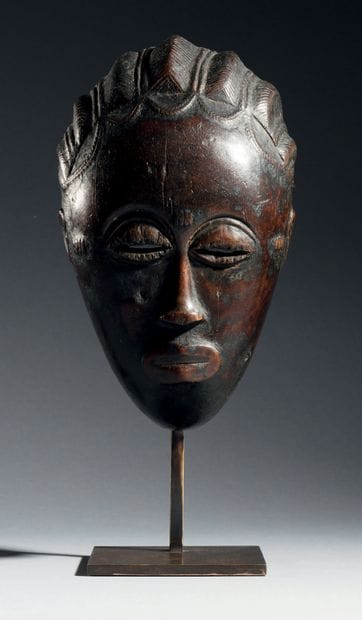 Masque portrait Ndoma Baoulé, Côte d'Ivoire
Bois
H....