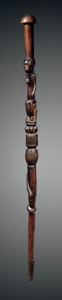 Canne de dignitaire Baoulé,
Côte d'Ivoire
Bois...