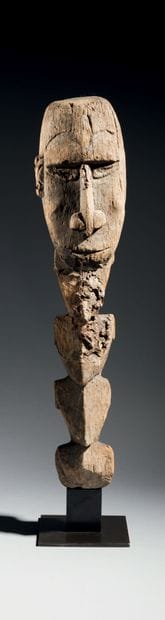Sculpture archaïque Janus d'ancêtres tutélaire...
