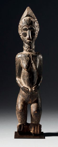 
Figure féminine Baoulé, Côte d'Ivoire



Bois



H....