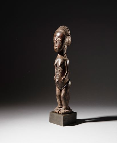 Statue féminine Baoulé, Côte d'Ivoire
Bois...