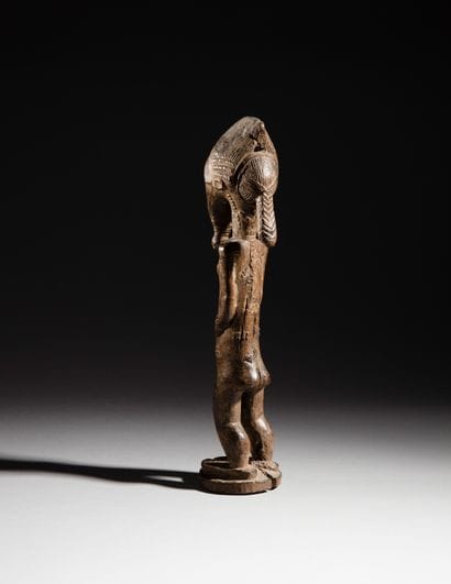 Statue masculine Baoulé, Côte d'Ivoire
Bois...
