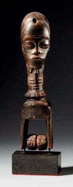 Étrier de poulie Baoulé, Côte d'Ivoire
Bois...