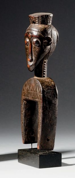 Étrier de poulie Baoulé, Côte d'Ivoire
Bois...