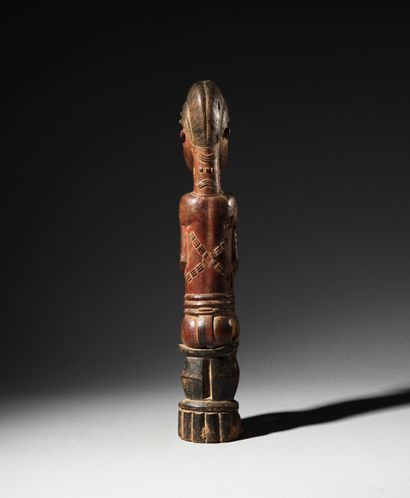 Figure féminine Baoulé, Côte d'Ivoire
Bois...