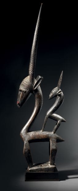 Chiwara Bambara crest
Segou area, Mali
Wood
H....