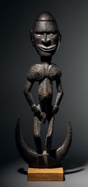 Anthropomorphic hook, Sepik River, Papua...