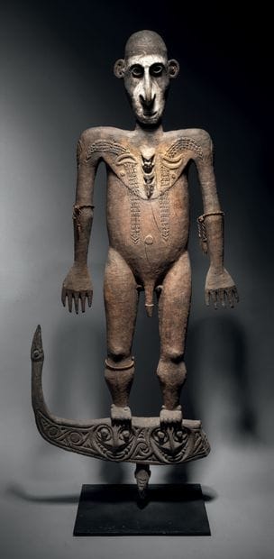 Ɵ Male anthropomorphic hook, Sepik, Papua...