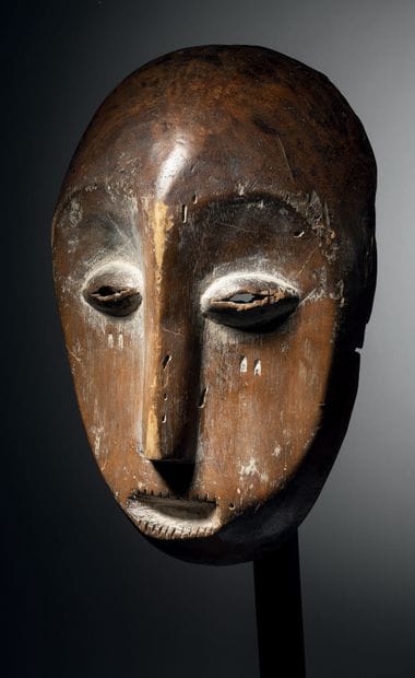 Lega mask, Democratic Republic of the Congo
Wood,...