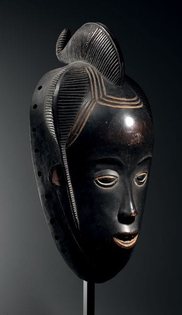 Gouro mask, Ivory Coast
Polychrome wood
H....
