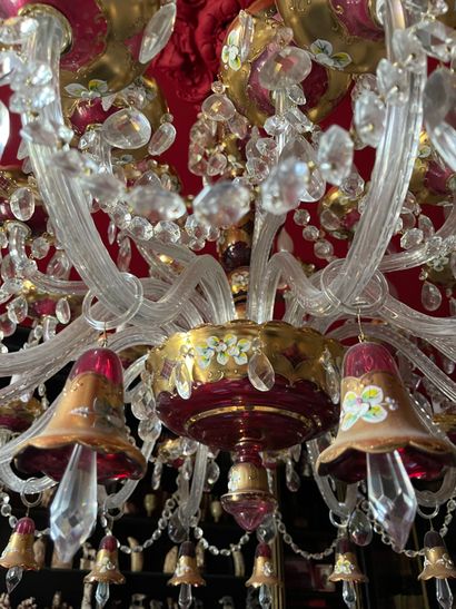 Important chandelier with thirty-six arms...