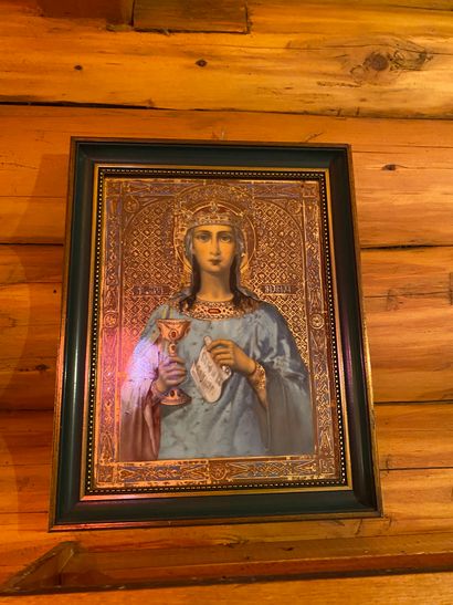 Icon of Saint Barbara
Painting on porcelain...