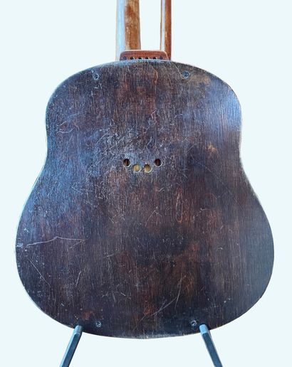 Russian guitar with eleven strings, two necks,...