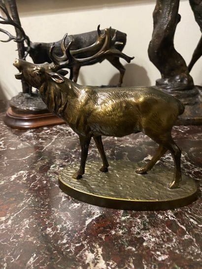 École contemporaine
Stag bramant
Bronze with...