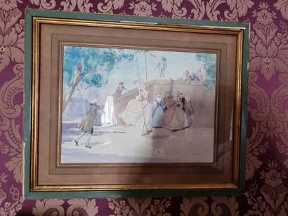 DRESA
The swing
Watercolor on paper signed...