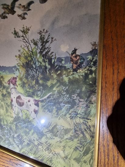 HELLER (Actif vers 1900)
Hunting dog
Birds
Two...