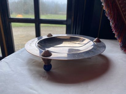PUIFORCAT PARIS
Circular ashtray in silver...