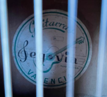 Guitar label Segovia, Valencia, back and...