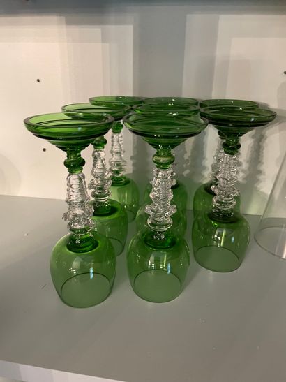 Set of thirteen wine glasses from the Rhine
We...