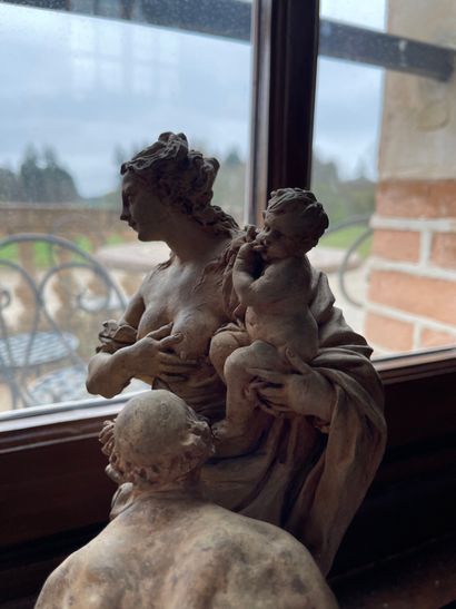 École Française du XIXe siècle
Roman Charity
Terracotta...