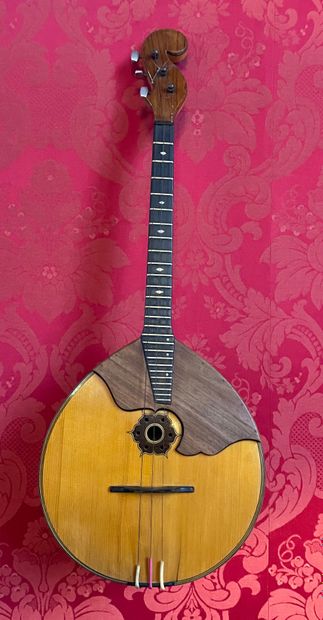 Domra Prima, 3 strings, round back with flat...