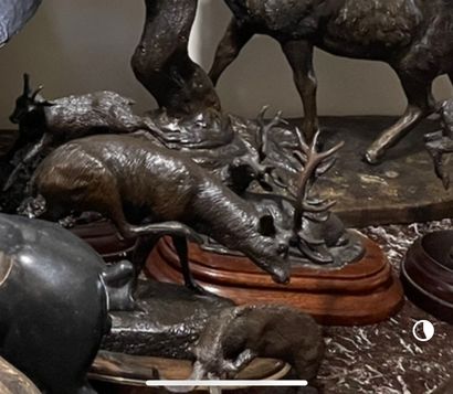 JOSECHU LALANDA (1939 - 2015)
Stag scratching...