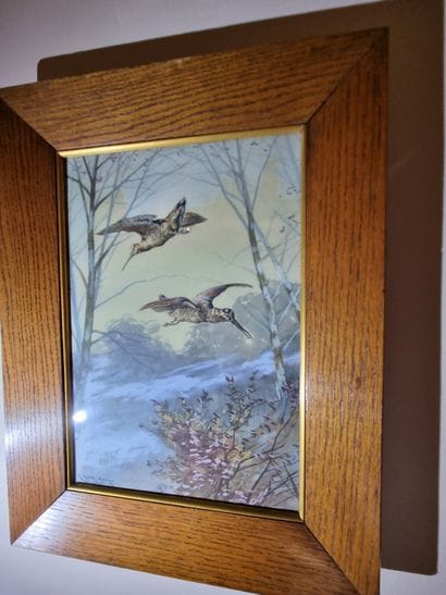 HELLER (Actif vers 1900)
Hunting dog
Birds
Two...