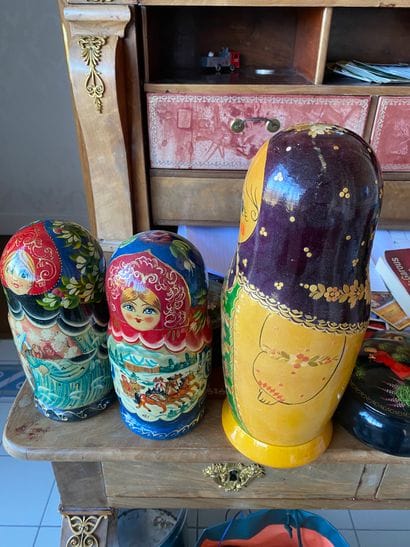 Lot of three matriochkas
Russia, modern work...