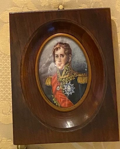 Three miniatures featuring Marshal Ney, Empress...
