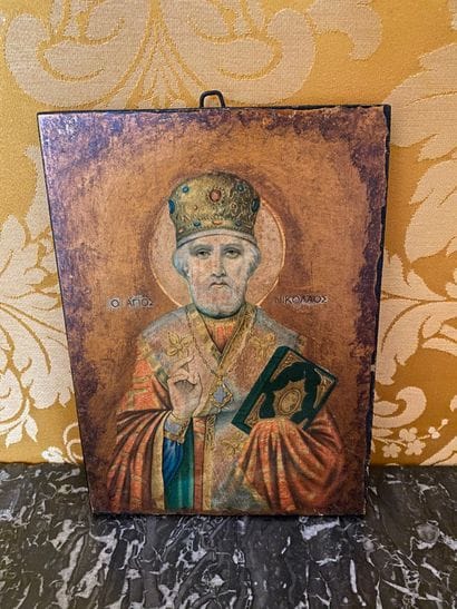 Icon of Saint Nicholas
Greece, late 20th...