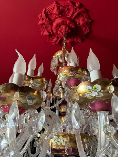 Important chandelier with thirty-six arms...