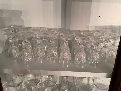 Part of a cut crystal glass service
Including...