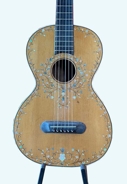 French guitar end of the XIXth century, made...