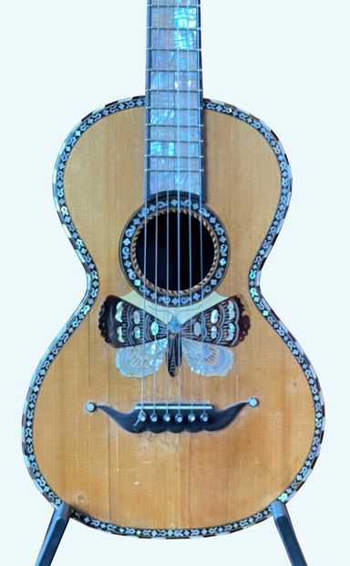 Russian guitar, six strings, mother-of-pearl...