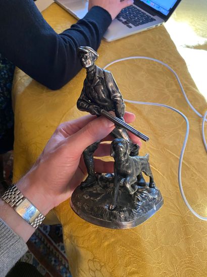 Russian cast iron group featuring the hunter...